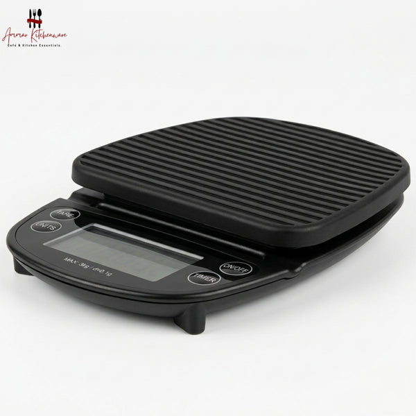 Oval Barista Coffee Scale with Timer