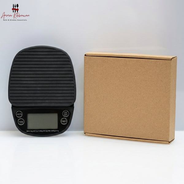 Oval Barista Coffee Scale with Timer