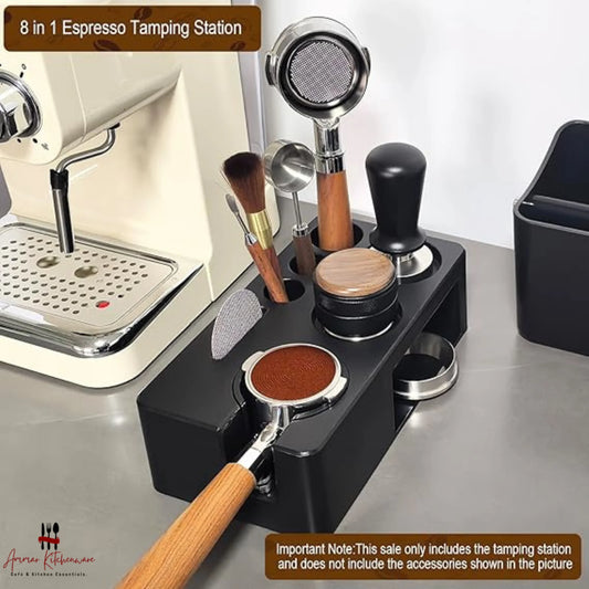 Espresso Tamping Station and Organizer Block