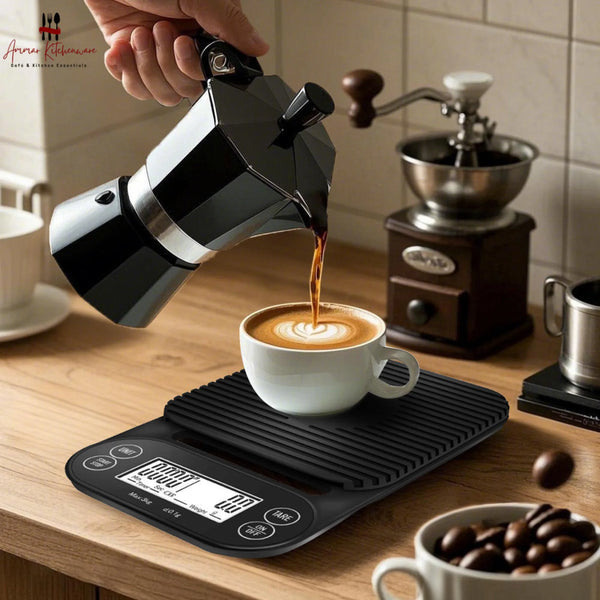 Rectangle Espresso Scale with Timer