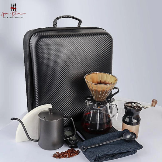 All in One Coffee Travel Kit with Hard Case