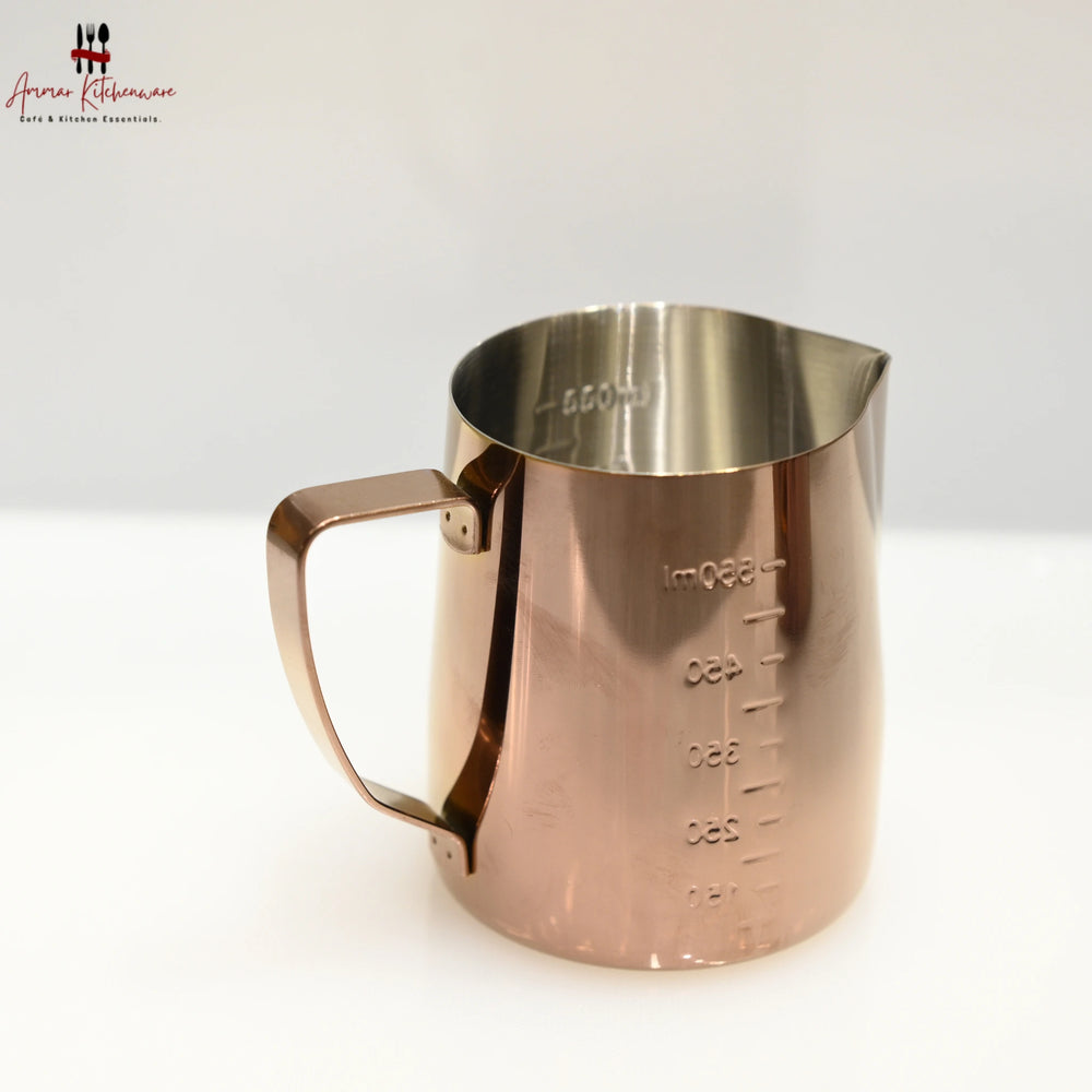 Copper Espresso Milk Steaming Pitcher