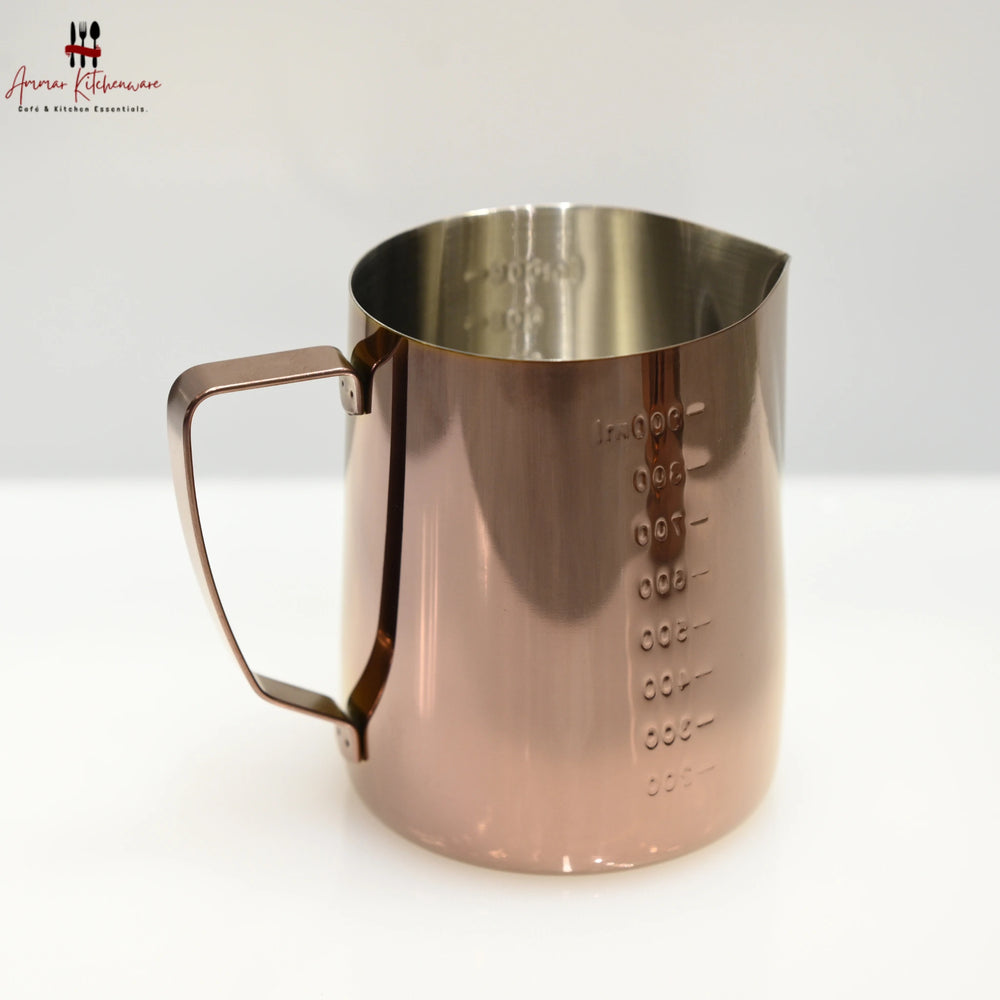 Copper Espresso Milk Steaming Pitcher