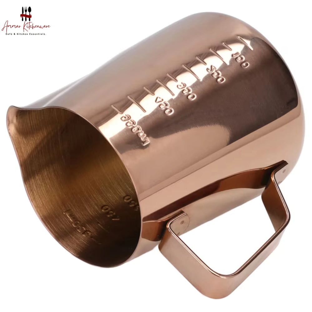 Copper Espresso Milk Steaming Pitcher