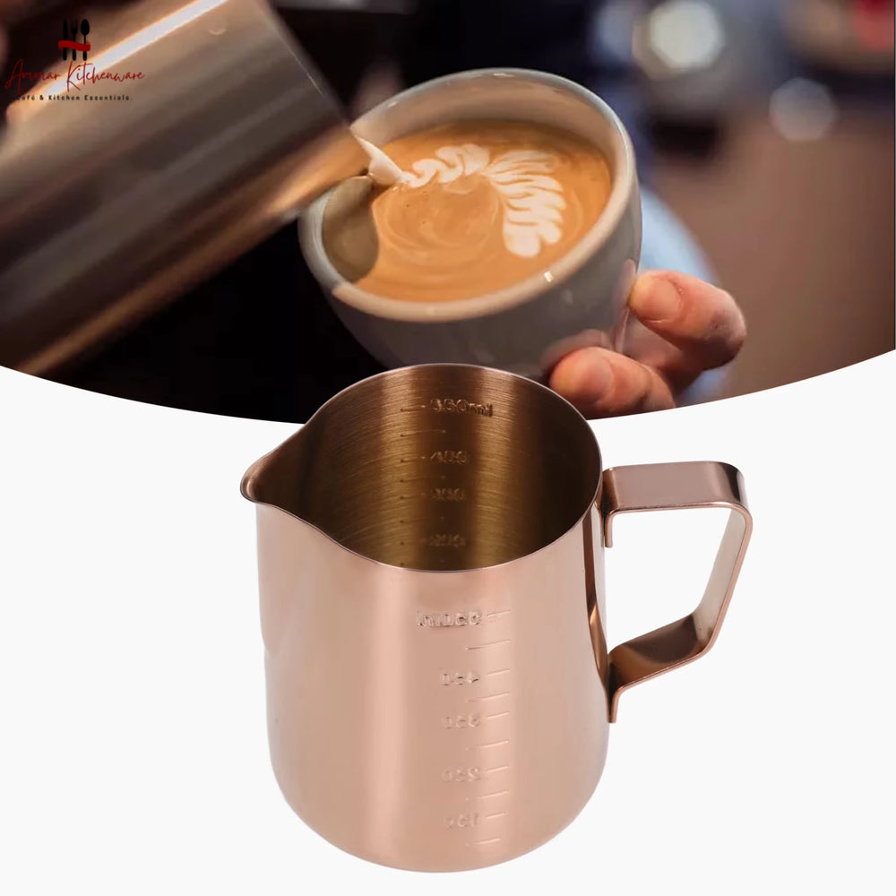 Copper Espresso Milk Steaming Pitcher