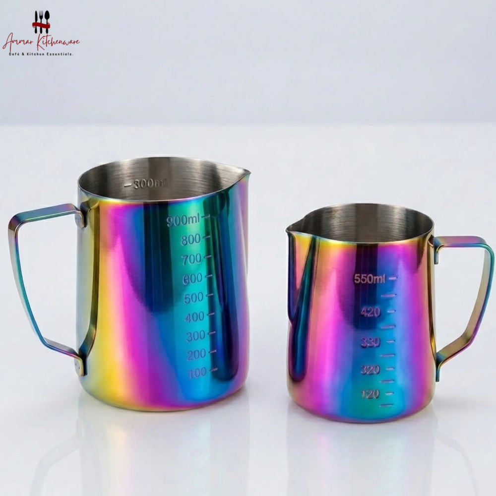 Rainbow Stainless Steel Milk Frothing Pitcher
