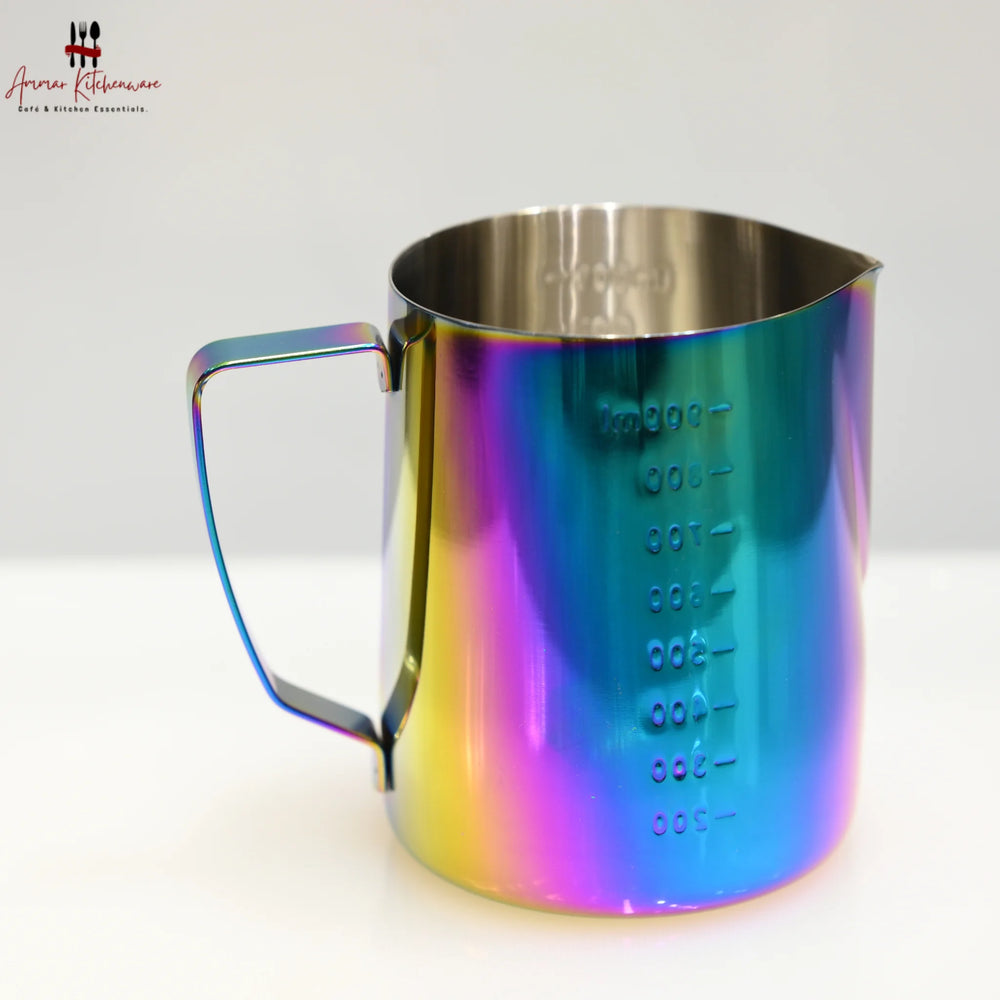 Rainbow Stainless Steel Milk Frothing Pitcher