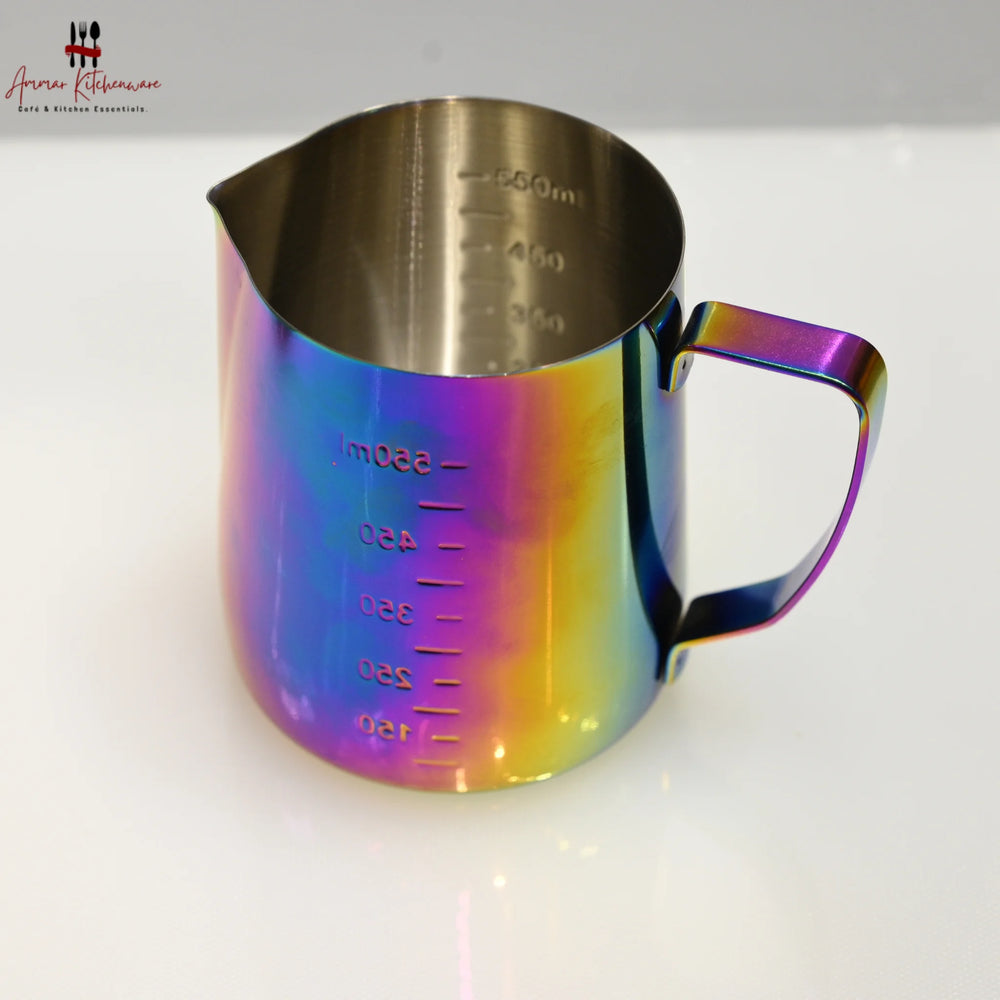 Rainbow Stainless Steel Milk Frothing Pitcher