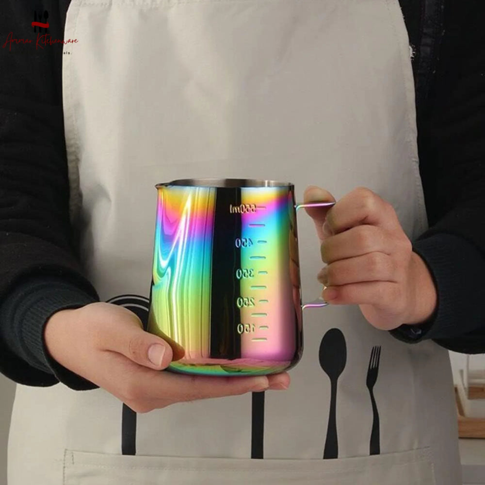Rainbow Stainless Steel Milk Frothing Pitcher