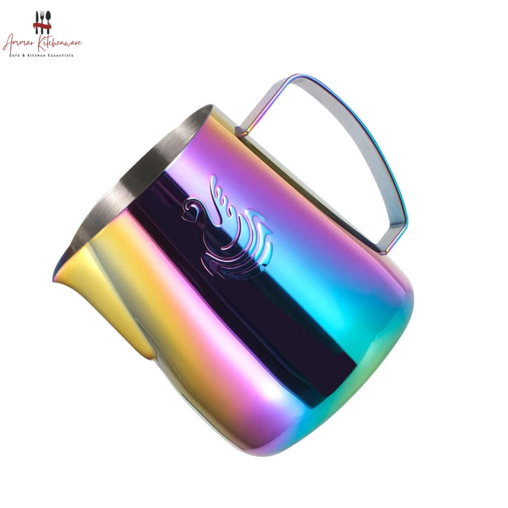 Rainbow Swan Latte Pitcher