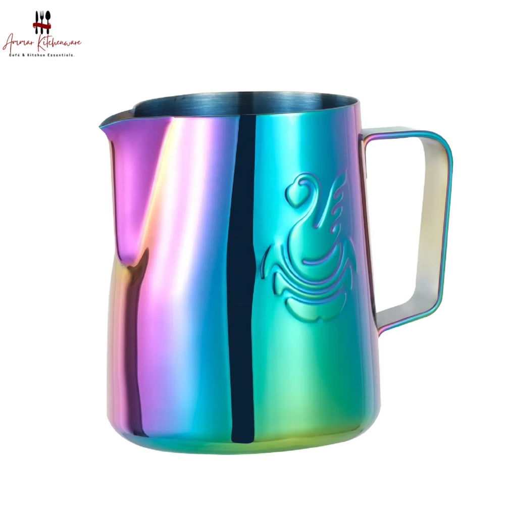 Rainbow Swan Latte Pitcher