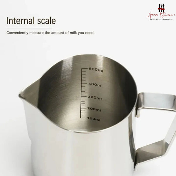 Stainless Steel Milk Frothing Pitcher
