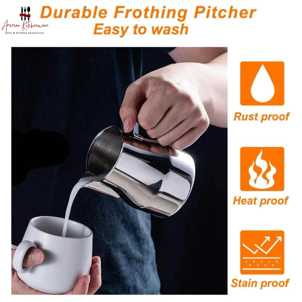 Stainless Steel Espresso Milk Steaming Pitcher