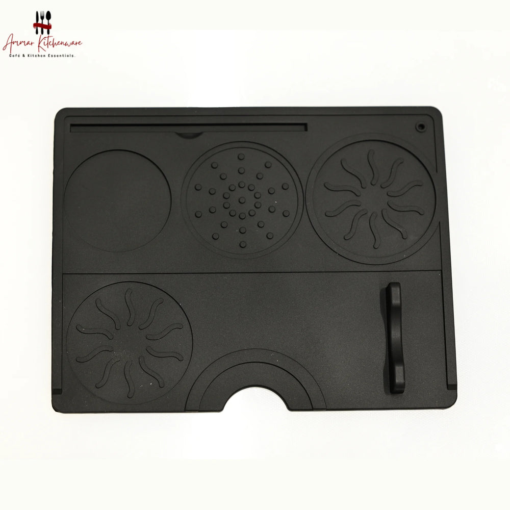 Silicone Espresso Tamping Mat with Portafilter Stand