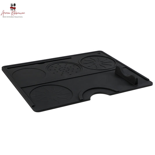 Silicone Espresso Tamping Mat with Portafilter Stand