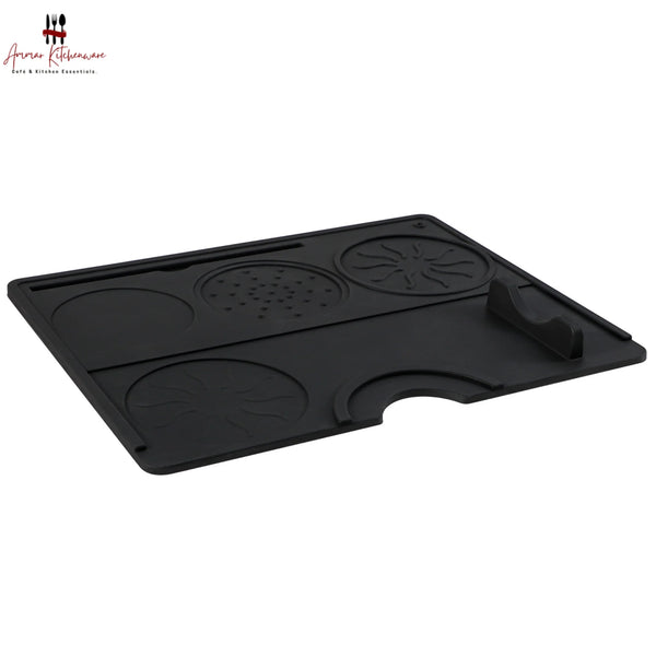Silicone Espresso Tamping Mat with Portafilter Stand