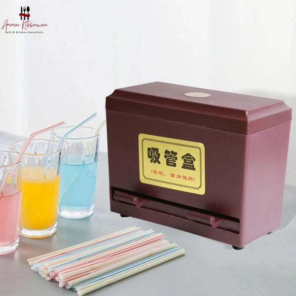 Straw Automatic Countertop Dispenser Box