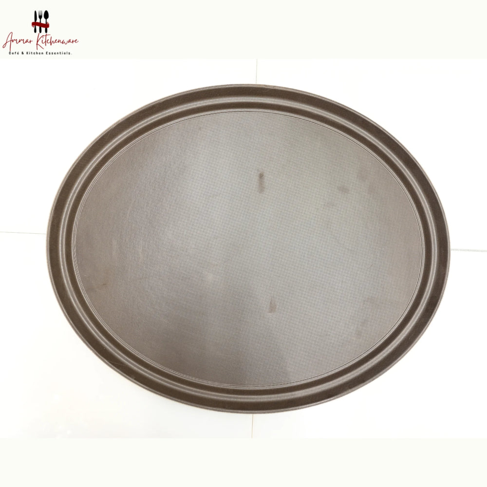 Anti Skid Oval Brown Food Tray