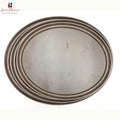 Anti Skid Oval Brown Food Tray