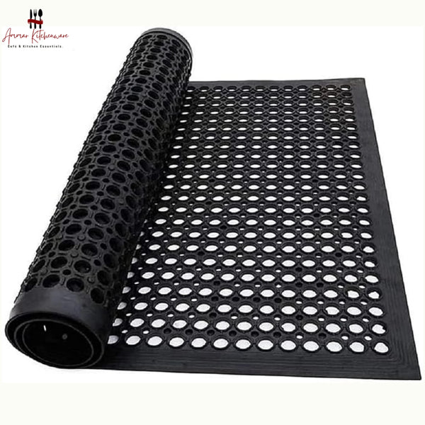 Premium Black Rubber Anti Slip Floor Mat