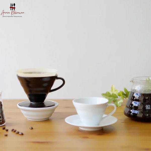 Matte Black Ceramic V60 Coffee Dripper