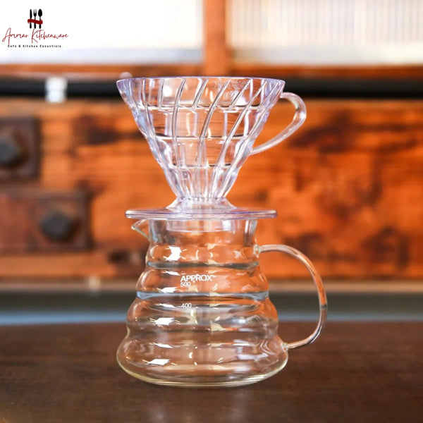V60 Clear Acrylic Coffee Dripper