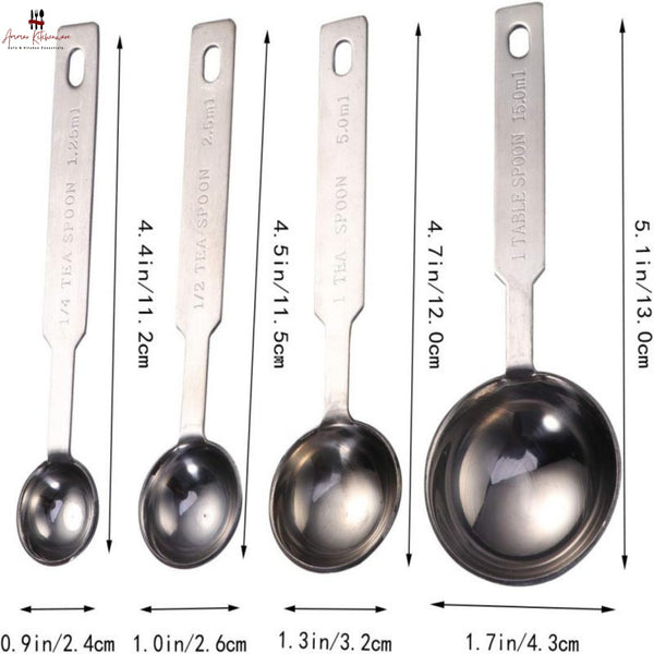 Stainless Steel Measuring Spoon Set
