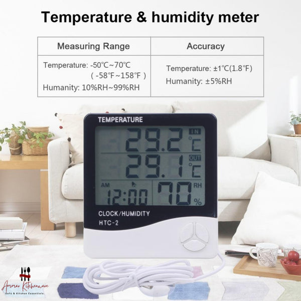 HTC-2 Digital Thermometer & Hygrometer