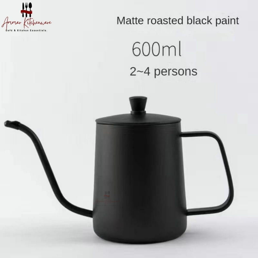 Matte Black V60 Gooseneck Pour Over Coffee Kettle