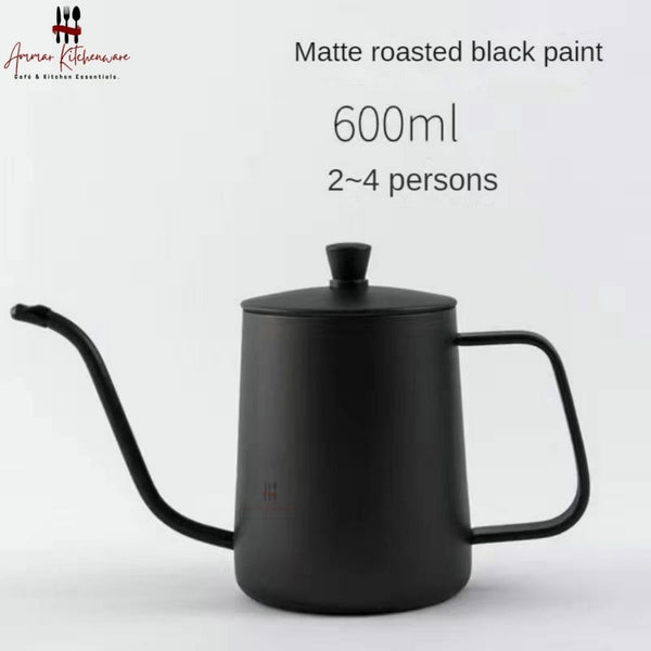 Matte Black Gooseneck Pour Over Coffee Kettle