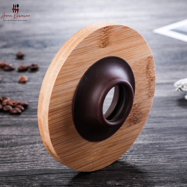 Glass Dripper with Bamboo Base