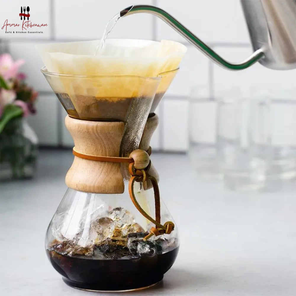 V60 Borosilicate Glass Pour Over Coffee Maker