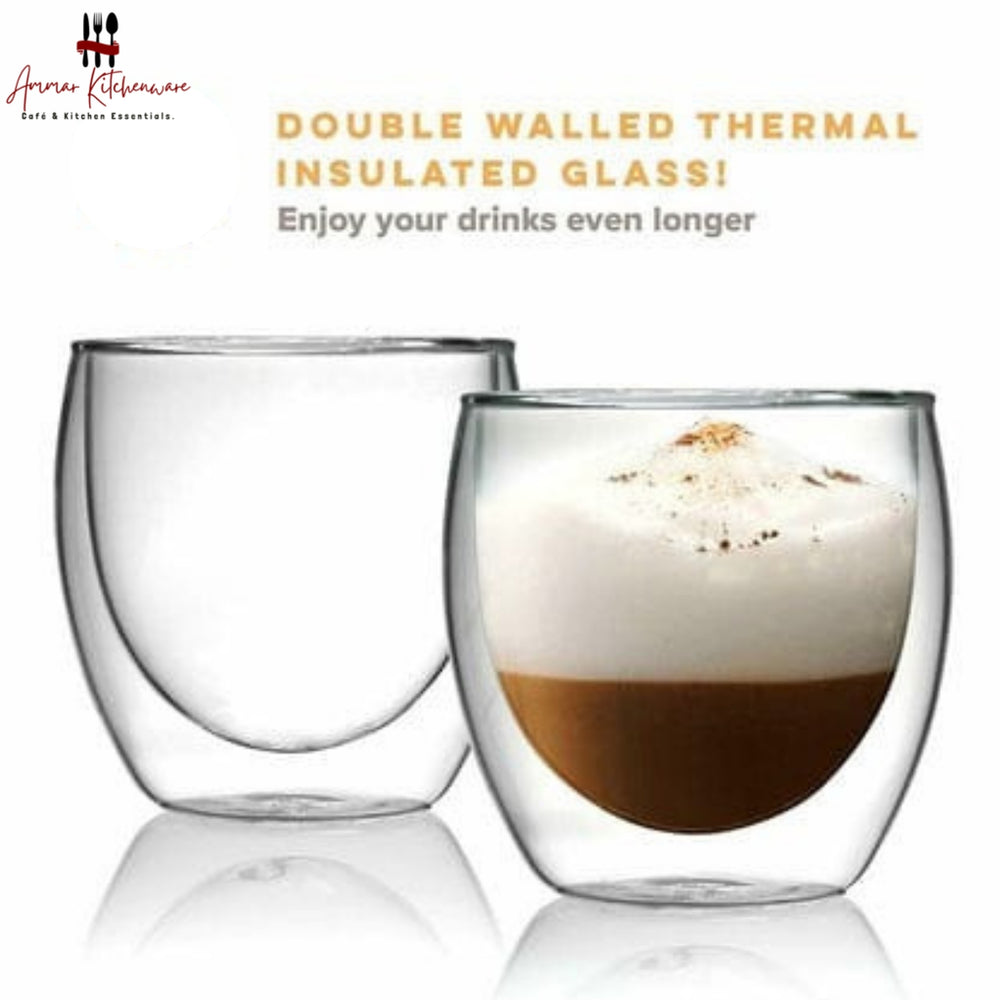 Double Wall Coffee Glass