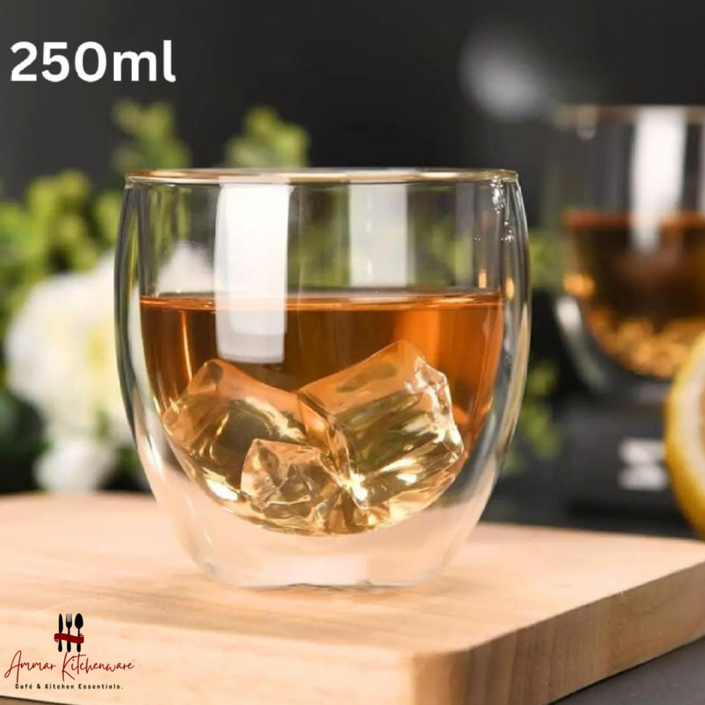 Double Wall Coffee Glass