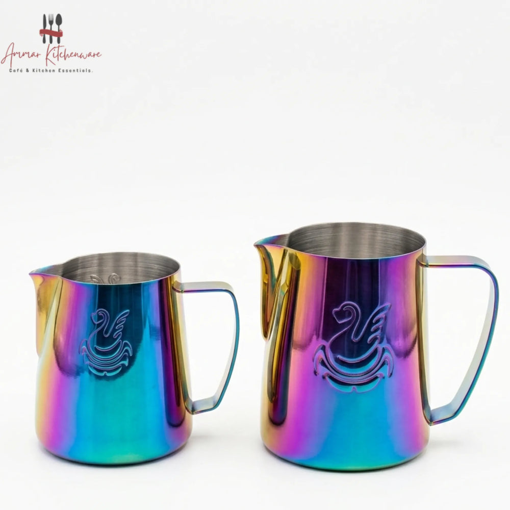 Jibbi Rainbow Stainless Steel Milk Frothing Pitcher