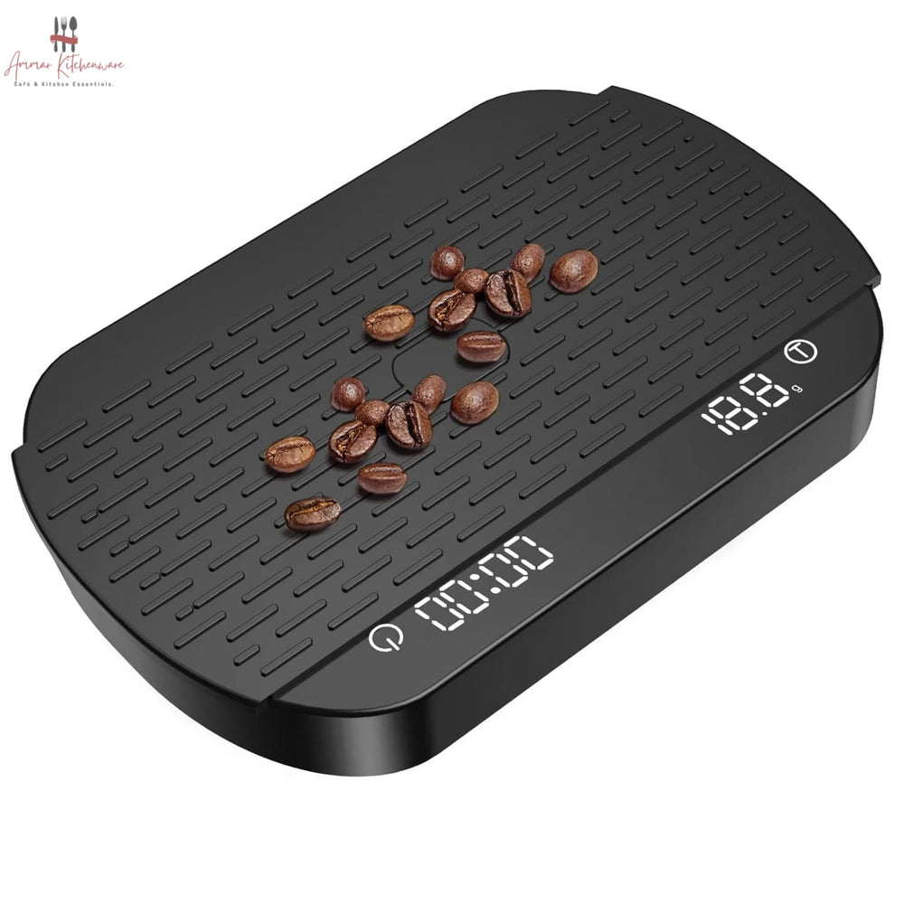 Rechargeable Digital Coffee Scale with Timer (3kg / 0.1g)