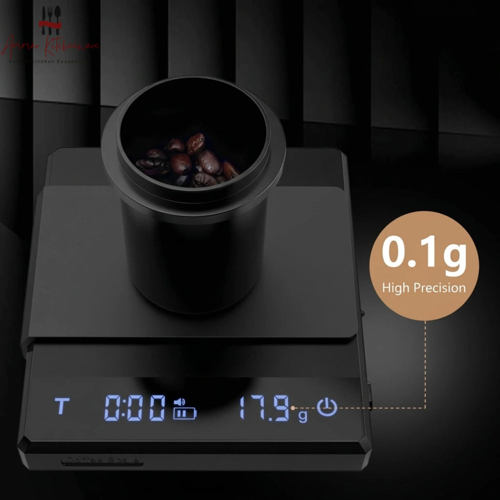 Rechargeable Espresso and Pour Over Coffee Scale with Timer