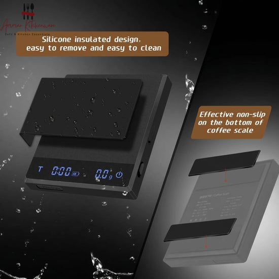 Rechargeable Espresso and Pour Over Coffee Scale with Timer