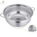 Stainless Steel Fine Perforated Rice Strainer Colander