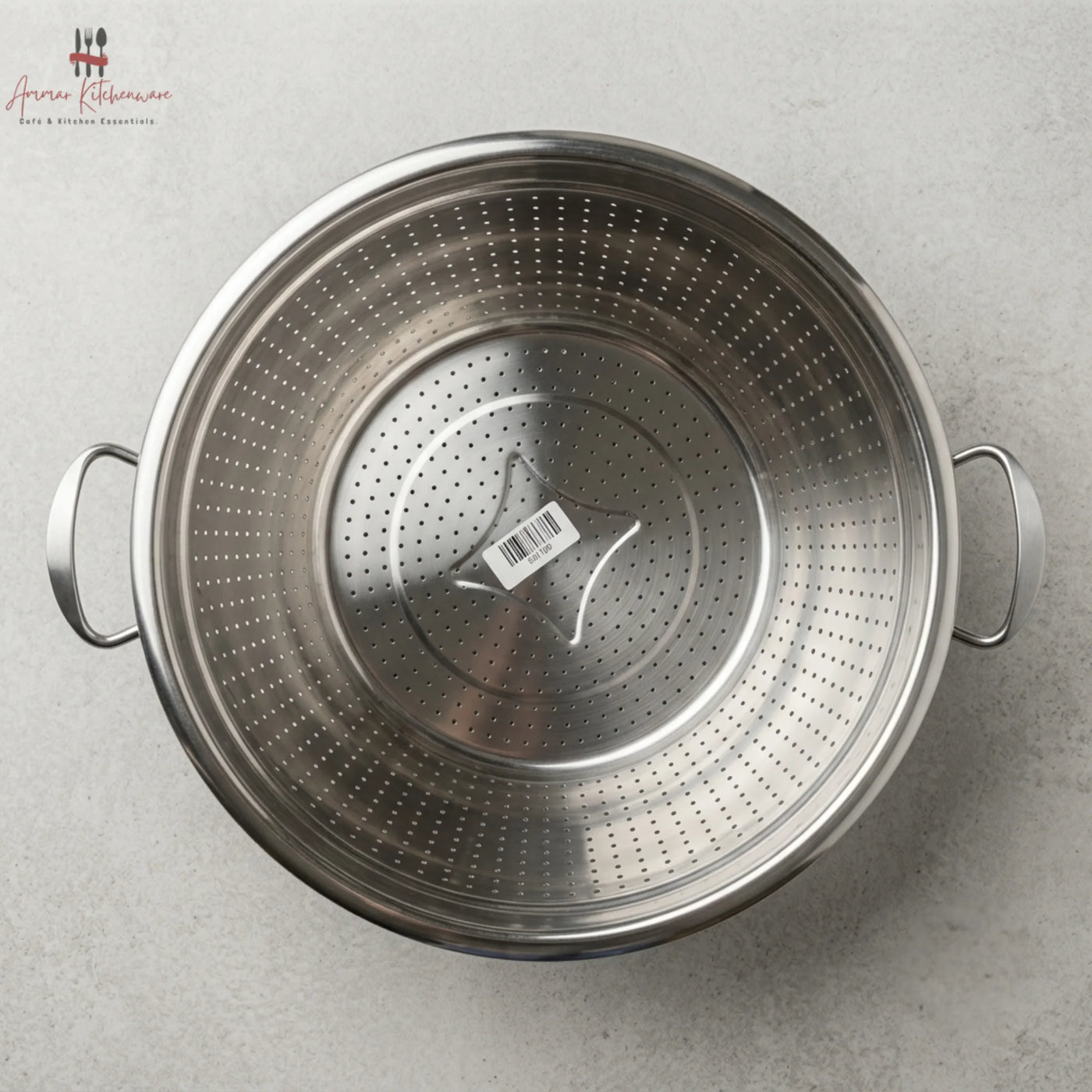 Heavy Duty Stainless Steel Round Rice Strainer Colander