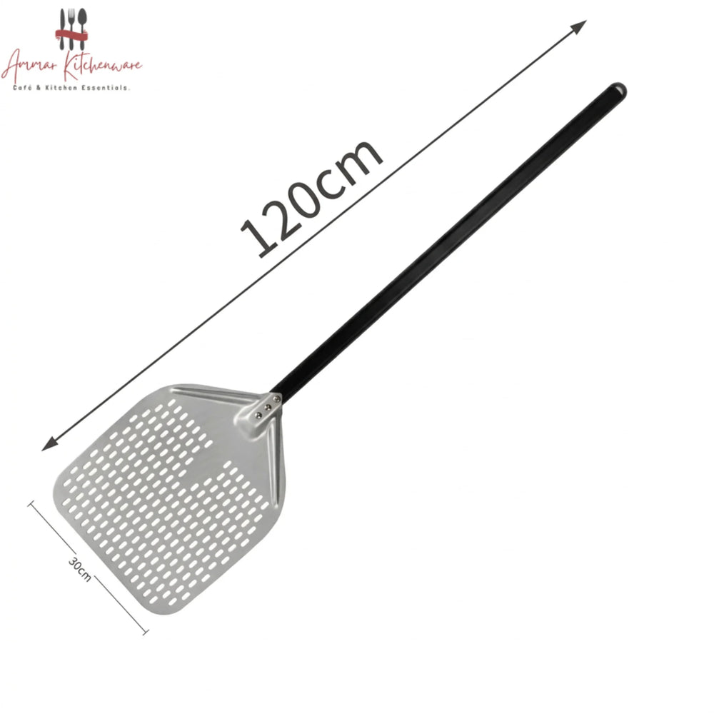 Commercial Perforated Pizza Peel with Long Handle