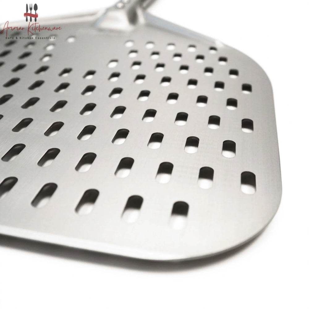 Commercial Perforated Pizza Peel with Long Handle
