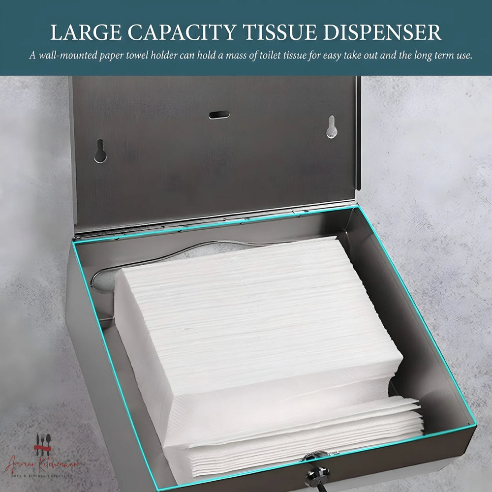 Stainless Steel Wall Mounted Tissue Dispenser