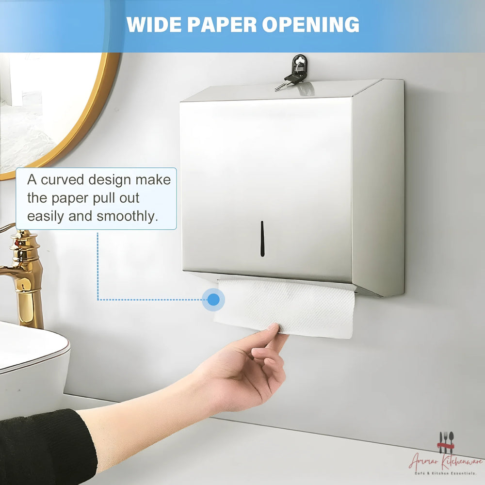 Stainless Steel Wall Mounted Tissue Dispenser