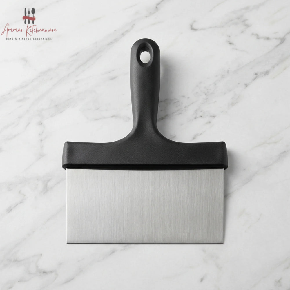 Stainless Steel Griddle Scraper & Pastry Dough Cutter