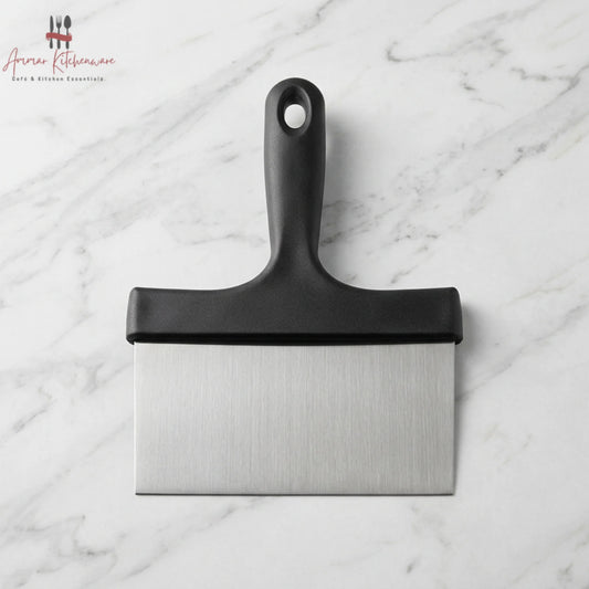 Stainless Steel Griddle Scraper & Pastry Dough Cutter