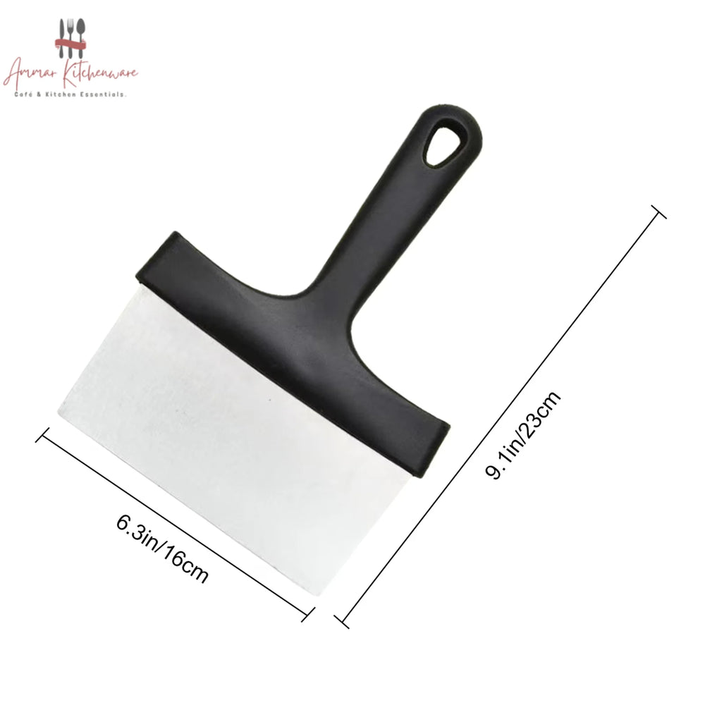 Stainless Steel Griddle Scraper & Pastry Dough Cutter