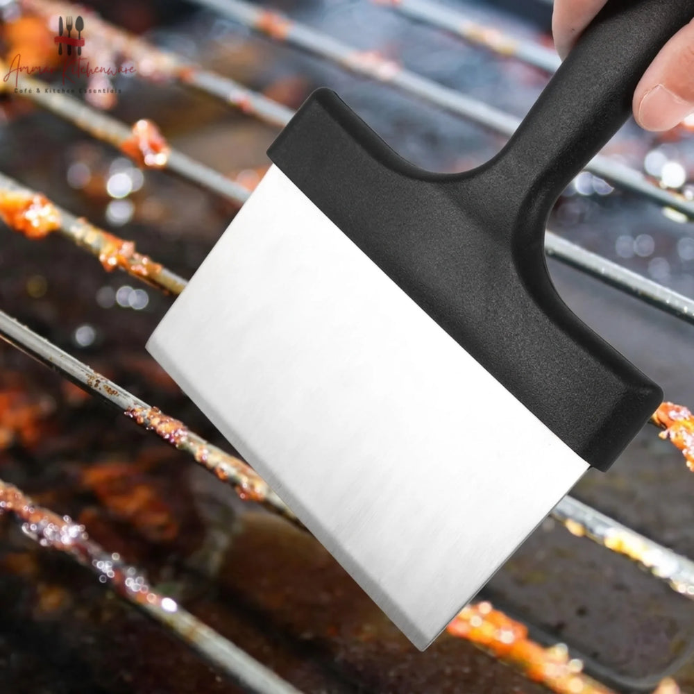 Stainless Steel Griddle Scraper & Pastry Dough Cutter