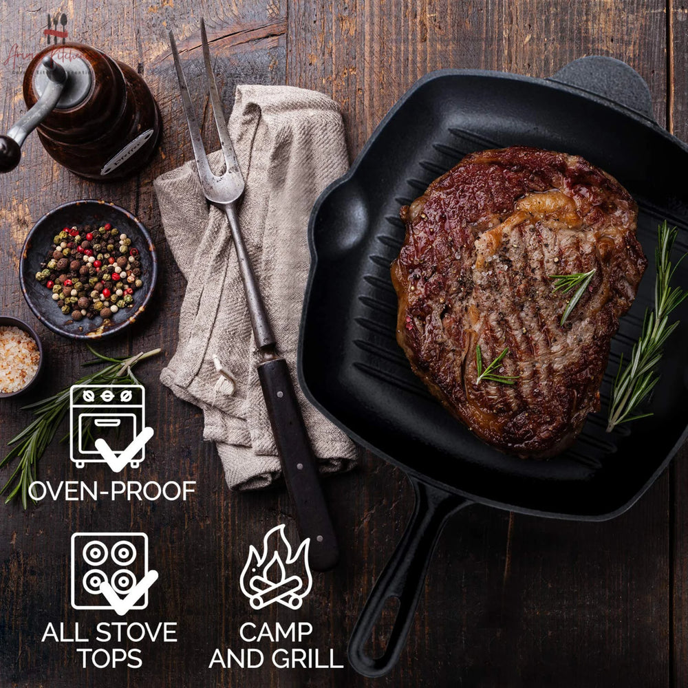 Cast Iron Square Grill Pan