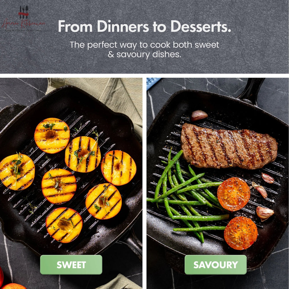 Cast Iron Square Grill Pan
